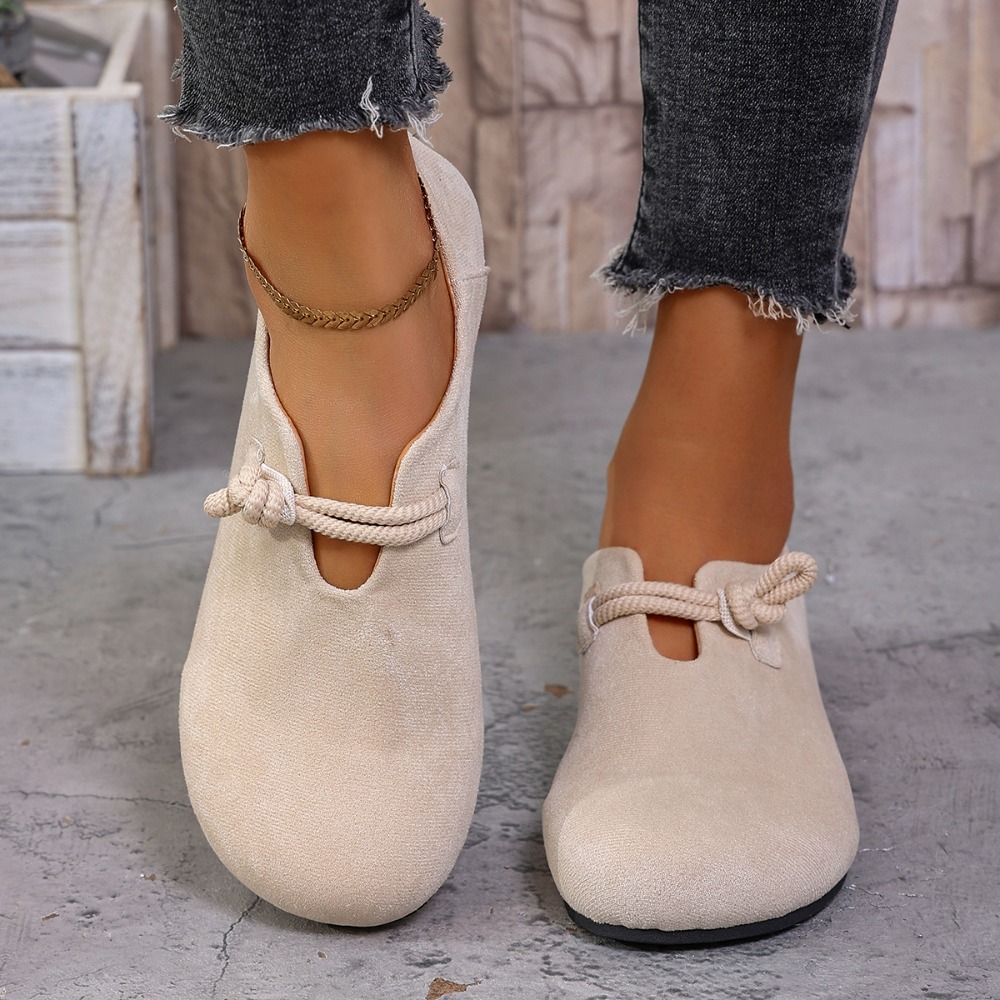 Women'S Shoes Round Toe - Women Flat Loafers Round Toe Knotted