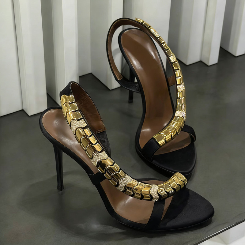 Luxury Rhinestones Sequined Sa - Gladiator Sandal Women ulasan dan harga