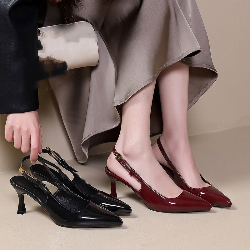 Summer Pointed Toe Open Toe Se - Platform Mule Heel ulasan dan harga
