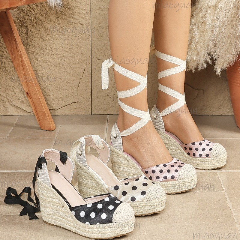 2026 New Spring Summer Women's - Ribbon Tie Heel ulasan dan harga