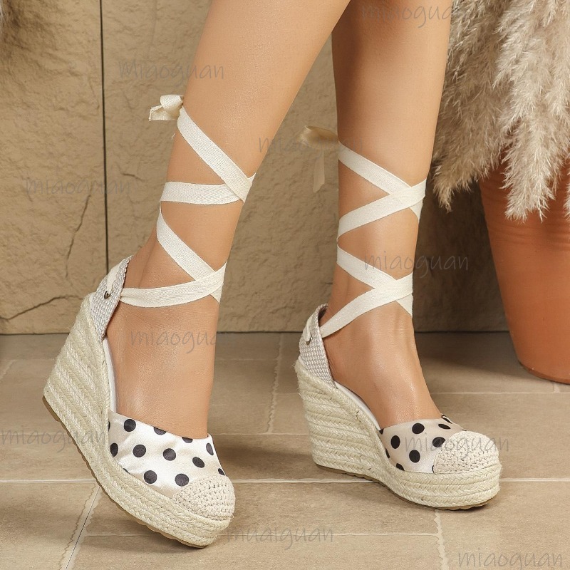 2026 New Spring Summer Women's - Ribbon Tie Heel ulasan dan harga