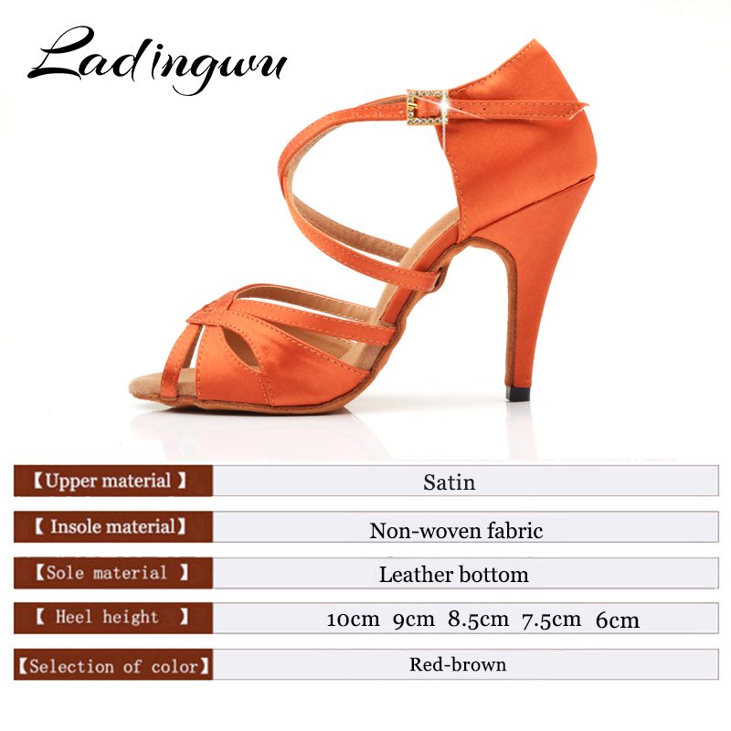 Ladingwu Women's Red-Brown Sat - Women'S Shoes Z ulasan dan harga