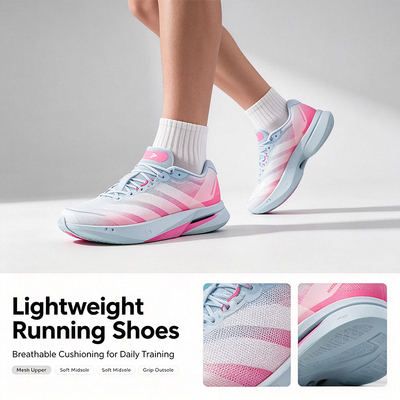 New Adidas Pink White Blue Run - Women'S Shoes Pink Adidas ulasan dan harga