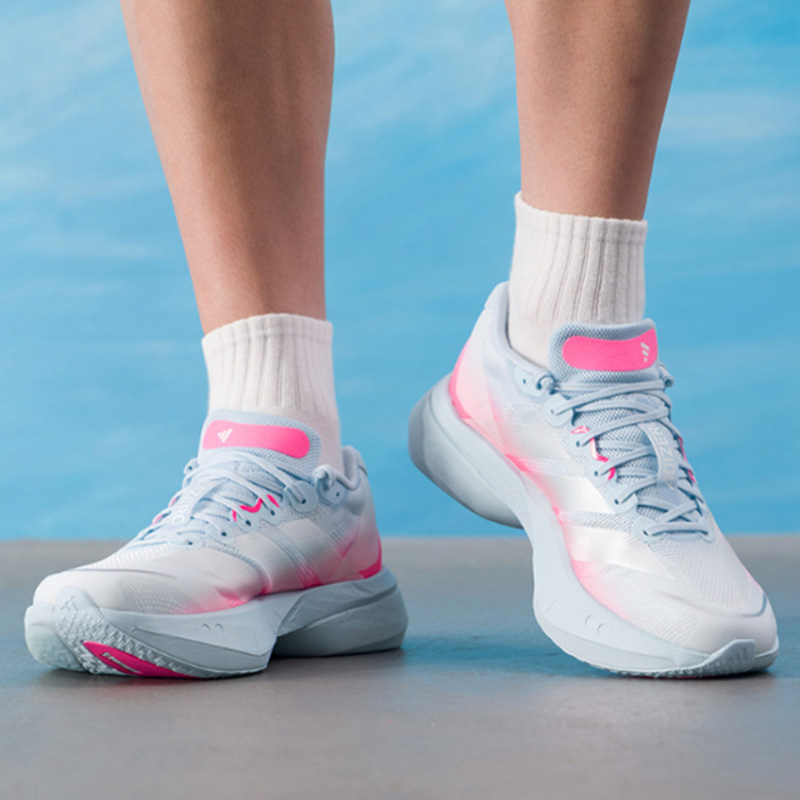 New Adidas Pink White Blue Run - Women'S Shoes Pink Adidas ulasan dan harga