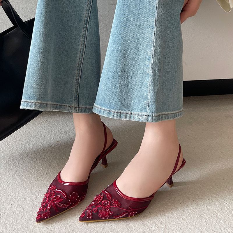 2026 Elegant Slingback Sandals - Women Shoes Brand ulasan dan harga