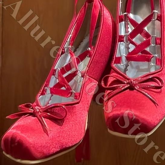 Women Ballet Flats Y2K Satin R - Ribbon Tie Heel ulasan dan harga