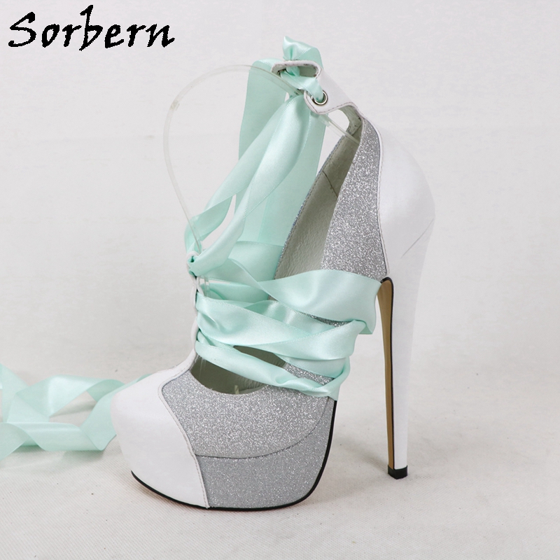 Sorbern White Real Leather Wom - Ribbon Tie Heel ulasan dan harga