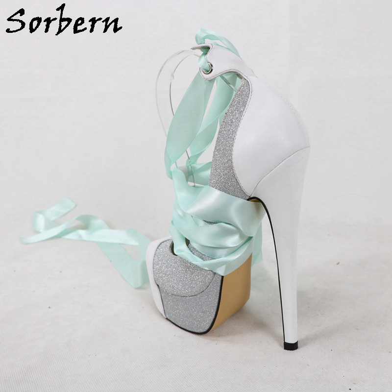 Sorbern White Real Leather Wom - Ribbon Tie Heel ulasan dan harga
