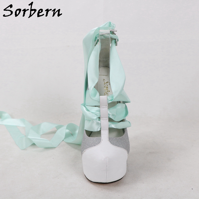 Sorbern White Real Leather Wom - Ribbon Tie Heel ulasan dan harga