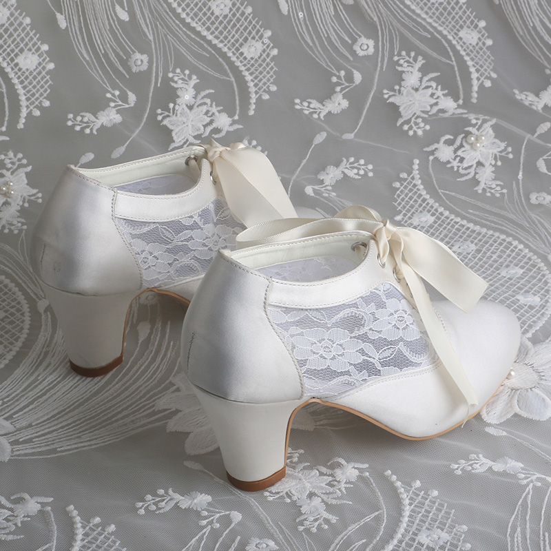 Customized Block Heels Bridal  - Ribbon Tie Heel ulasan dan harga