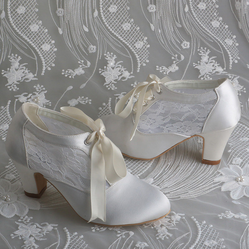 Customized Block Heels Bridal  - Ribbon Tie Heel ulasan dan harga