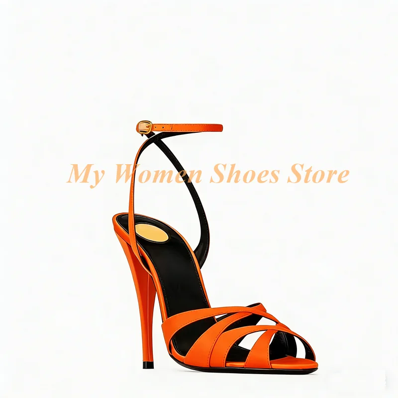 Cross Strap Open Toe Sandals A - Platform Mule Heel ulasan dan harga