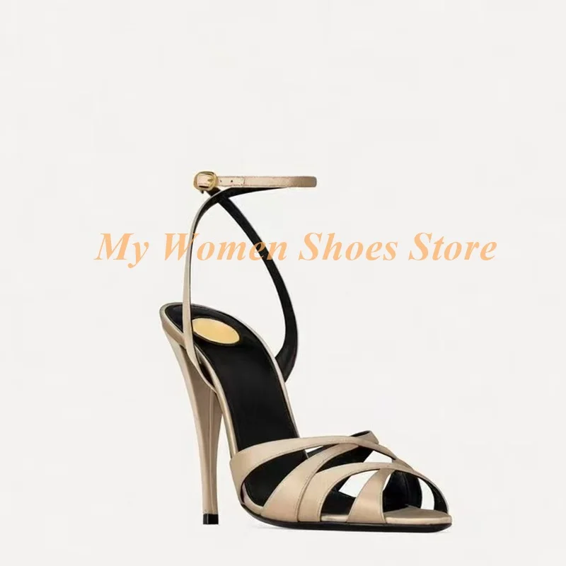 Cross Strap Open Toe Sandals A - Platform Mule Heel ulasan dan harga