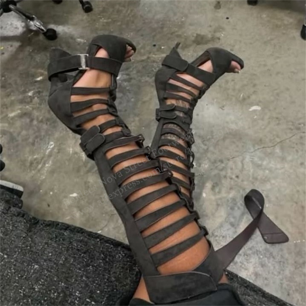 Gladiator Hollow Belt Buckle K - Platform Mule Heel ulasan dan harga