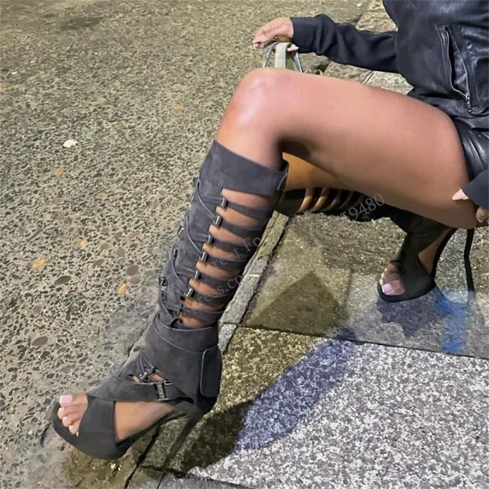 Gladiator Hollow Belt Buckle K - Platform Mule Heel ulasan dan harga