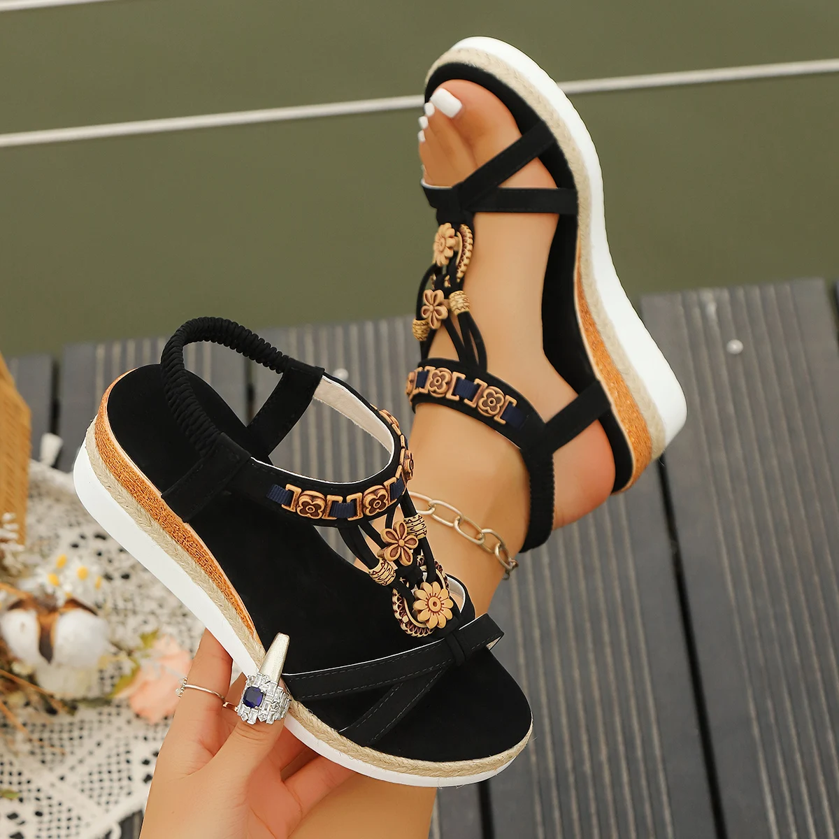 Women Wedge Sandals Summer 202 - Gladiator Sandal Women ulasan dan harga