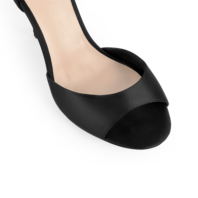 Onlymaker Polka Dot Satin High - Ribbon Tie Heel ulasan dan harga