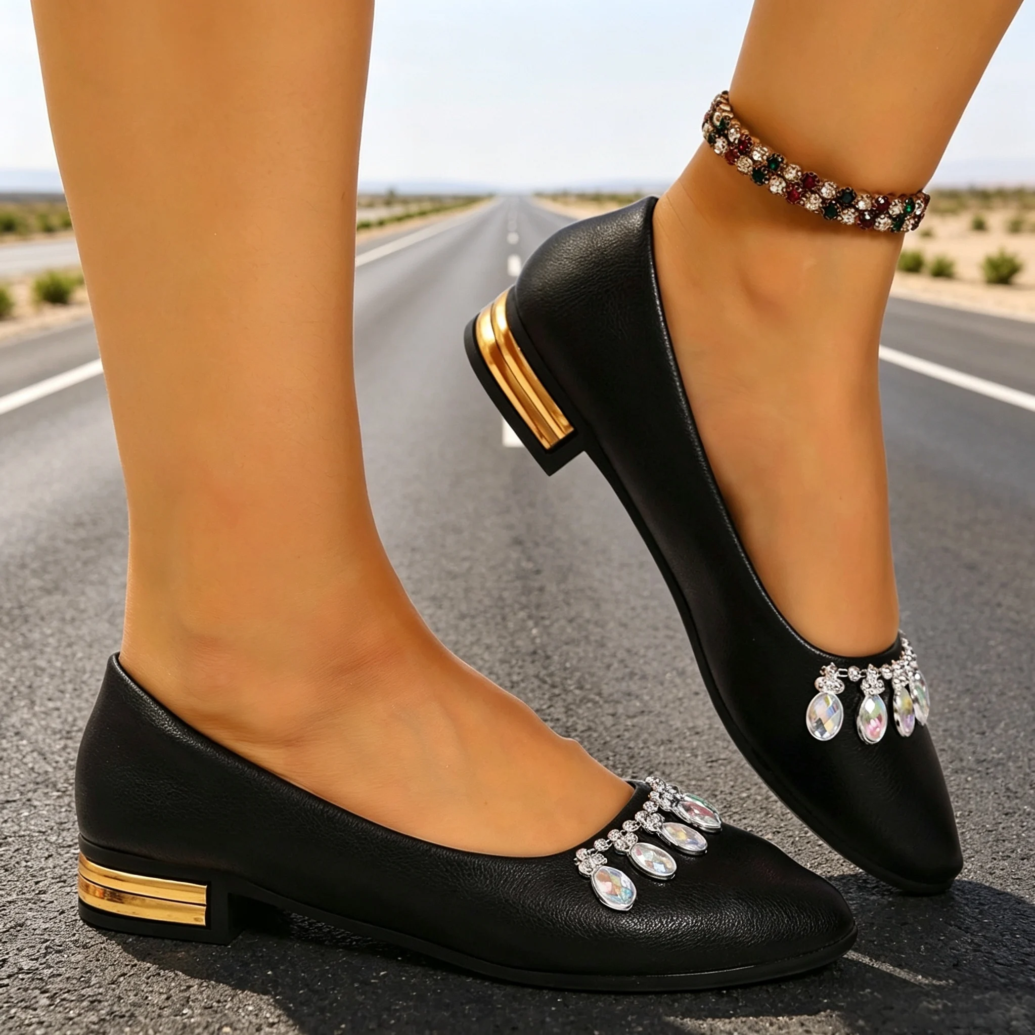 Women Flats Pointed Toe Ballet - Pointed Toe Flat ulasan dan harga