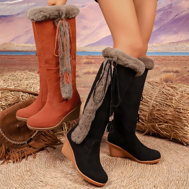 2027 New Wedge Long Women Boot - Women Shoes In Australia ulasan dan harga