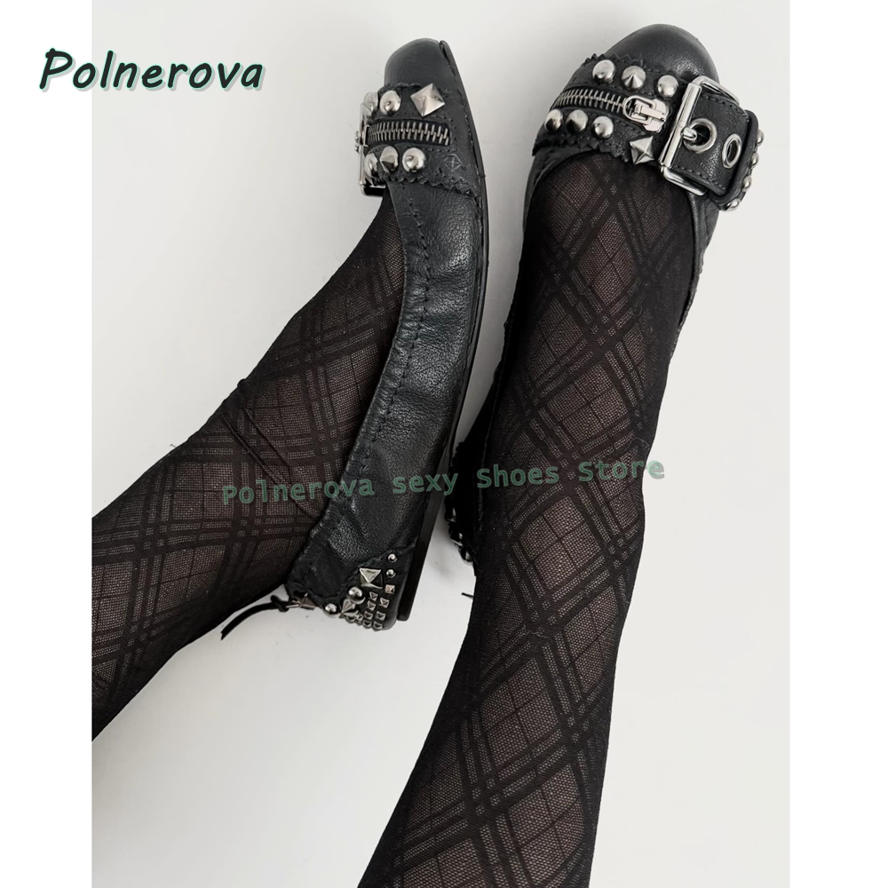 Rivet Belt Buckle Mary Jane Sh - Women'S Shoes Round Toe ulasan dan harga