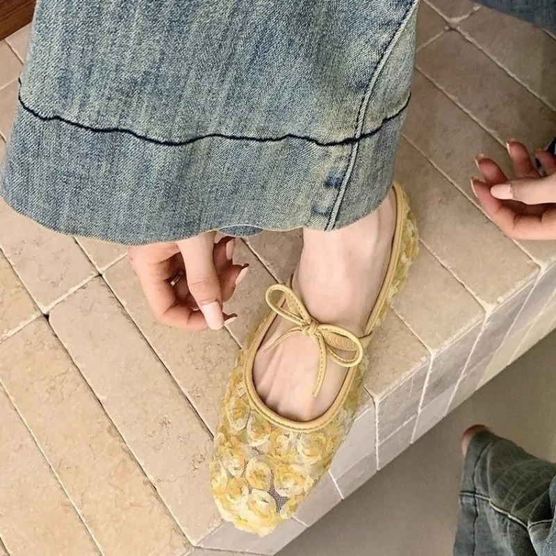 Gentle New Chinese Rose Mesh M - Women'S Shoes Round Toe ulasan dan harga