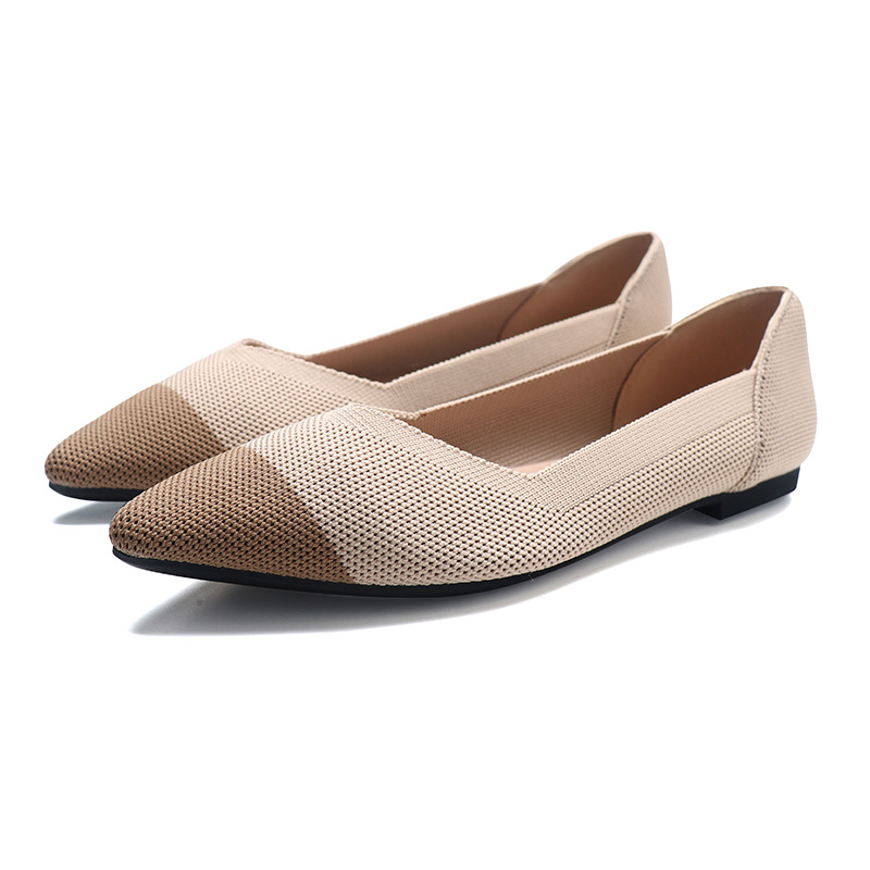 Spring Summer Flat Soft Sole E - Pointed Toe Flat ulasan dan harga