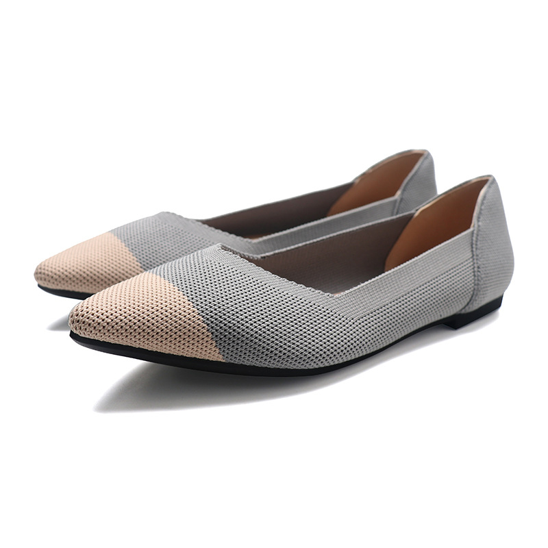 Spring Summer Flat Soft Sole E - Pointed Toe Flat ulasan dan harga