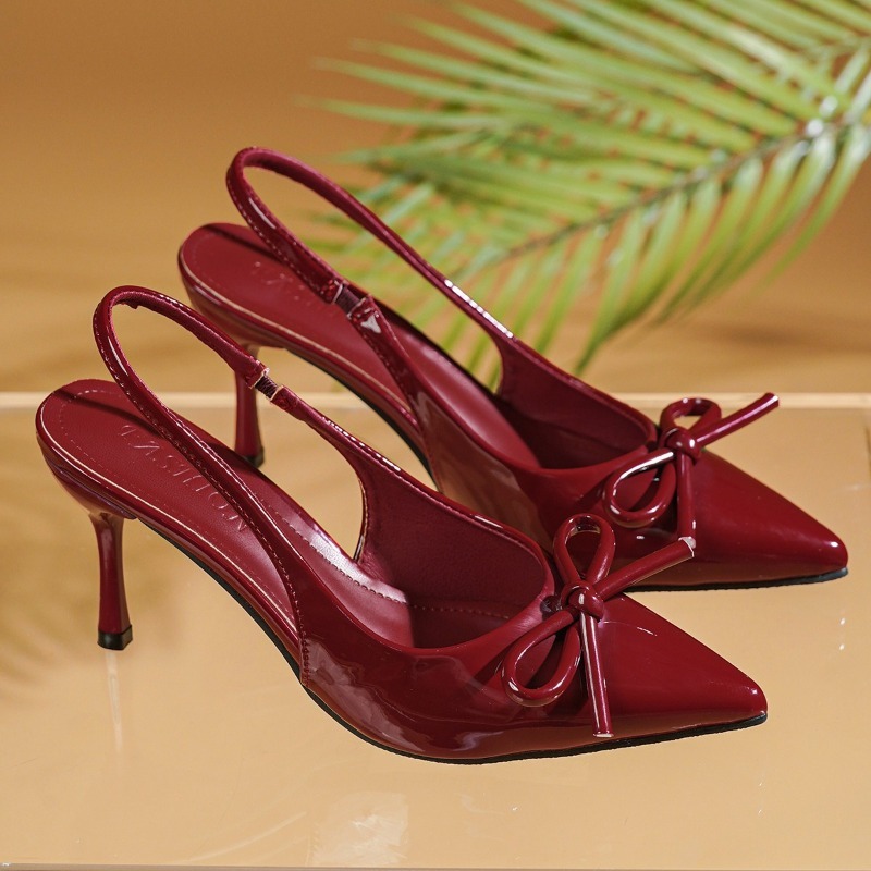 Bow Pointed Toe High Heels San - Women Shoes Brand ulasan dan harga