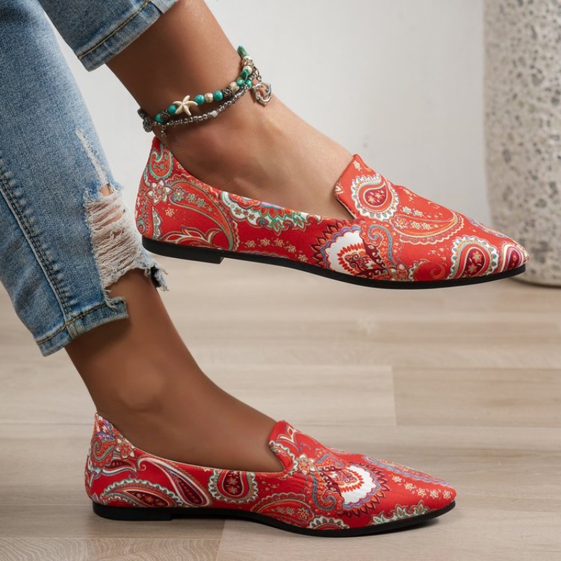 New Autumn Women's Shoes Casua - Pointed Toe Flat ulasan dan harga