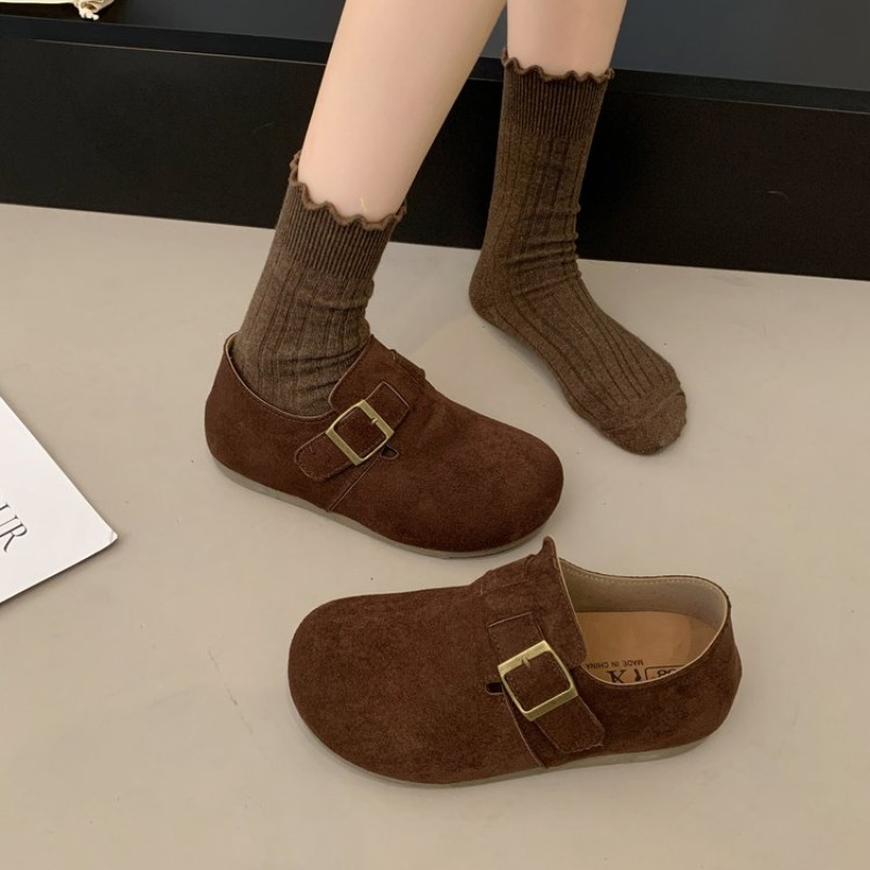 Women Suede Closed Back Birken - Women'S Shoes Round Toe ulasan dan harga