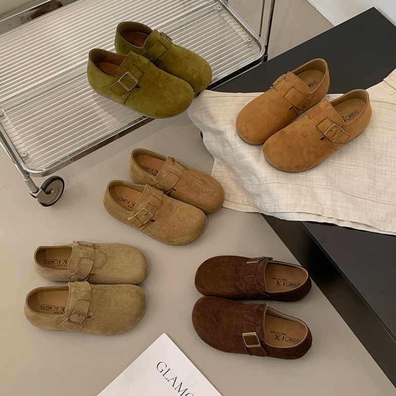 Women Suede Closed Back Birken - Women'S Shoes Round Toe ulasan dan harga