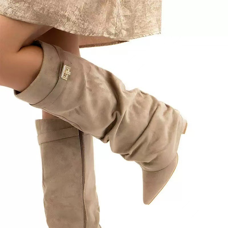 2026 New Women's Knee High Boo - High Knee Heel Boots ulasan dan harga