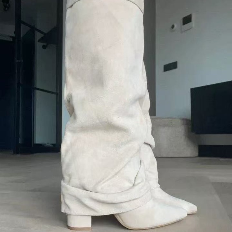 2026 New Women's Knee High Boo - High Knee Heel Boots ulasan dan harga
