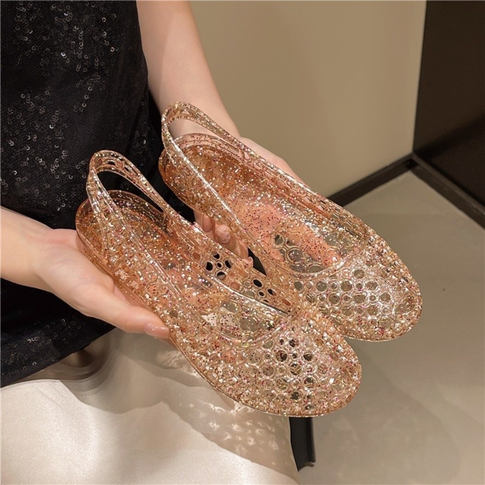 Crystal Transparent Sandals Fo - Jelly Sandal Women ulasan dan harga