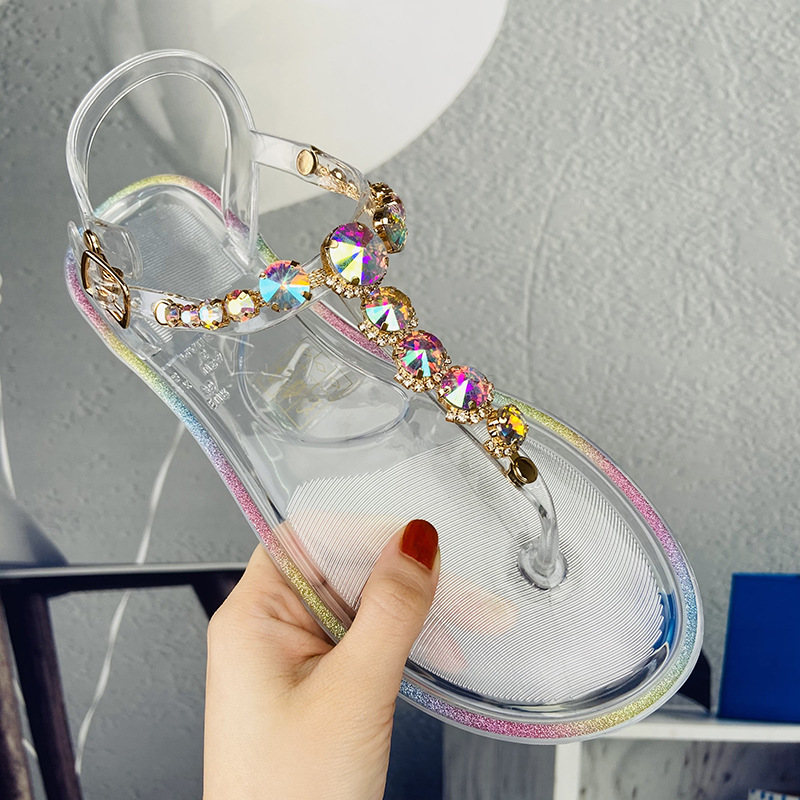 Size 36-42 Women Girls Jelly T - Jelly Sandal Women ulasan dan harga