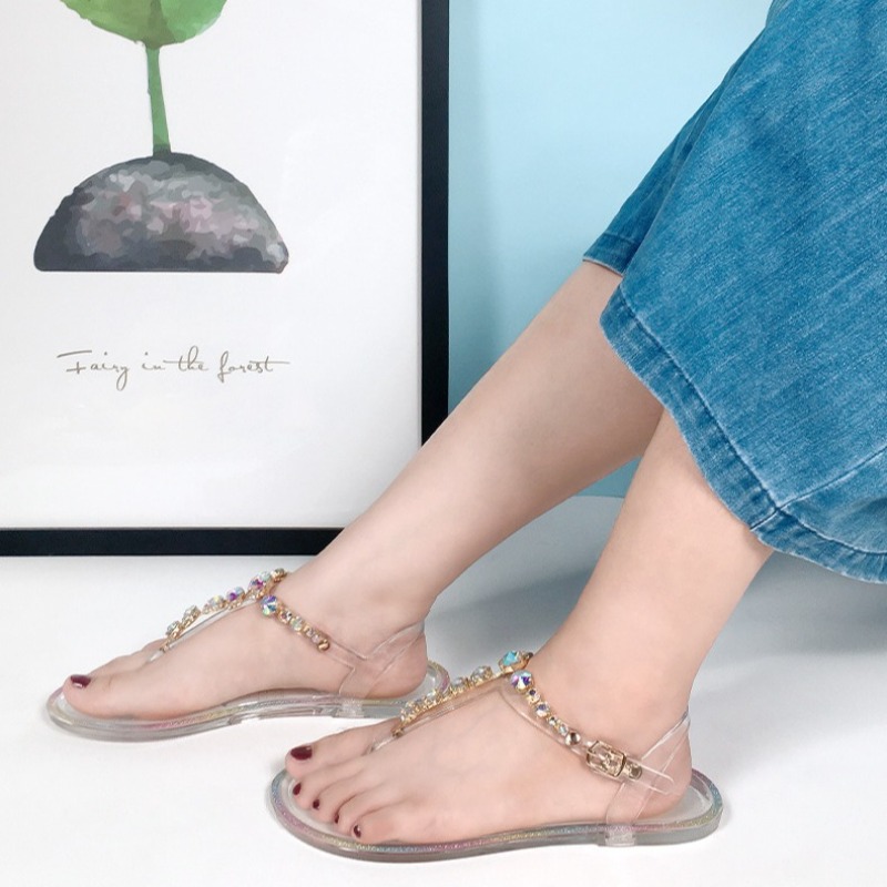 Size 36-42 Women Girls Jelly T - Jelly Sandal Women ulasan dan harga