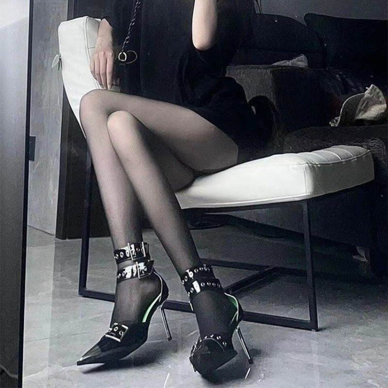 Super High Heel Metal Pointed  - Platform Mule Heel ulasan dan harga