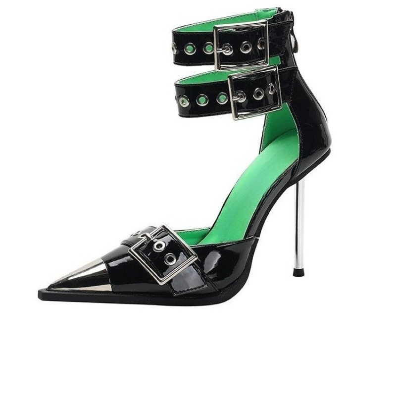 Super High Heel Metal Pointed  - Platform Mule Heel ulasan dan harga