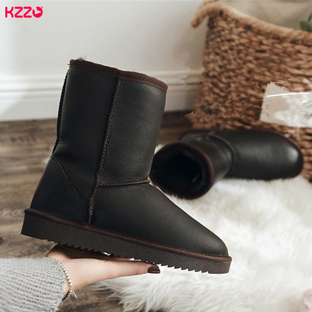 KZZO Natural Wool Fur Lined Wa - Women Shoes In Australia ulasan dan harga